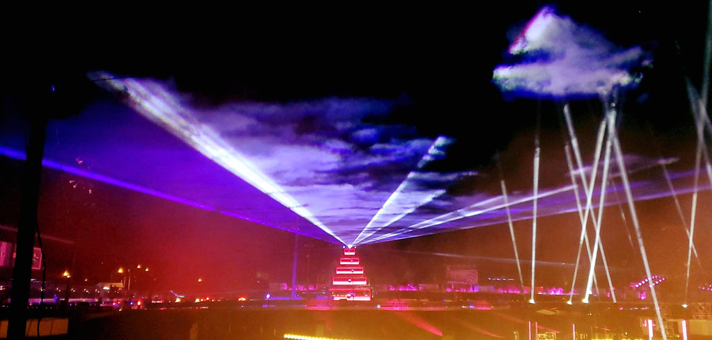 Dustin L Derry Powers Laser Show At  Tempo Presented By EAMOTION With MQ500