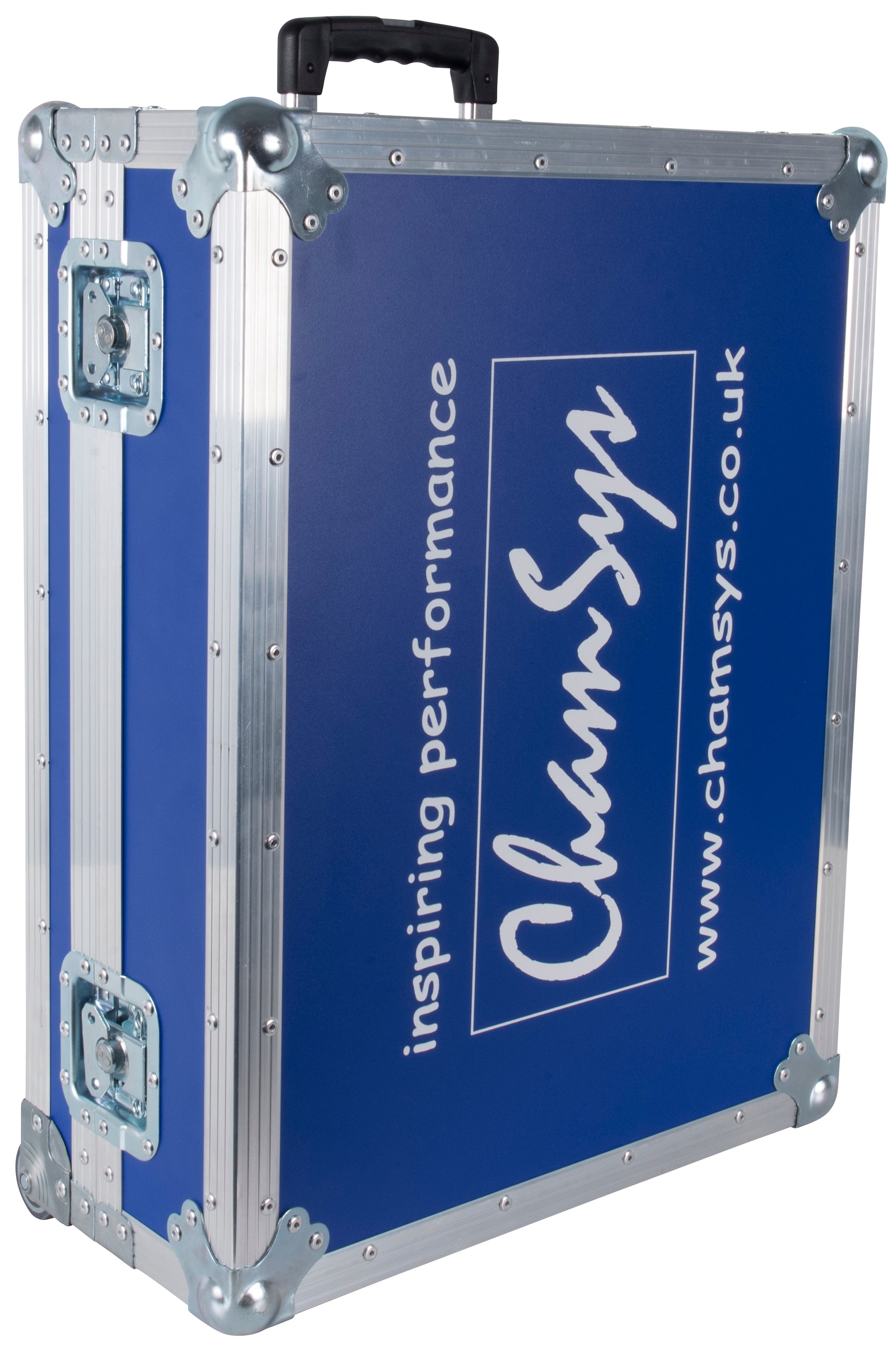 Flight Case for MagicQ MQ80 Blue with wheels.