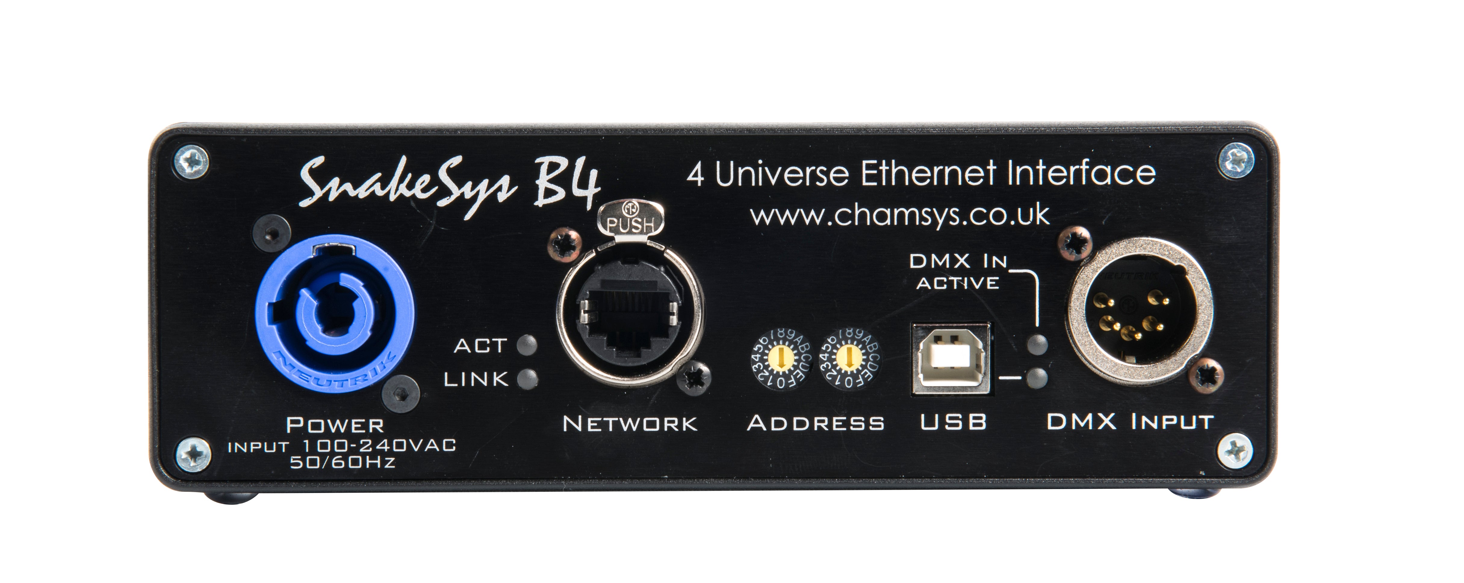 SnakeSys B4 Four Universe Ethernet to DMX512 Box